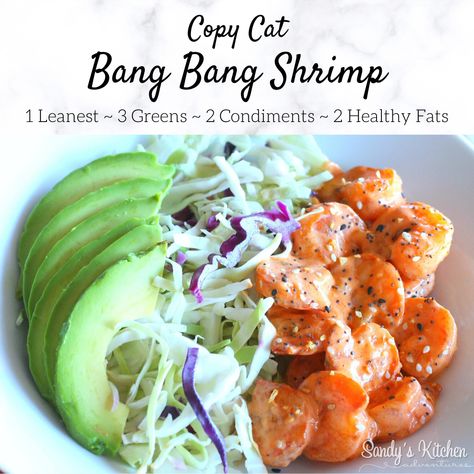 This recipe is absolutely delicious and it is super duper easy to make requiring only a few ingredients! Toss a mixture of thousand island dressing and sriracha with air fried shrimp (or shrimp cooked any way you like ) then serve it with chopped cabbage and sliced avocado. Sprinkle EBTB seasoning and you have an amazing Lean and Green meal! Air Fried Shrimp, Lean Dinners, Medifast Recipes, Lean Protein Meals, Sliced Avocado, Bang Bang Shrimp, Lean And Green, Thousand Island, Thousand Island Dressing