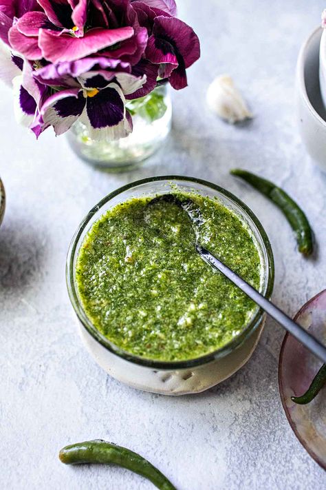 If you're looking for a spicy and savory dipping sauce for your seafood, look no further than this Thai green chili sauce for seafood (Nam Jim Talay). if you're a seafood lover, you'll want to try this green seafood sauce. Make this simple sauce usign two different methods! #thaigreensauce #thaigreenseafoodsauce #thaigreenseafoodsauce #namjimtalay #namjimseafood #thaispicygreensauce #thaigreendippingsauce Thai Green Sauce, Asian Seafood Sauce, Vietnamese Green Sauce, Nam Jim Sauce Recipe, Thai Seafood Sauce, Thai Green Curry Sauce Recipe, Shrimp With Thai Chili Sauce, Thai Chili Dipping Sauce, Thai Dipping Sauce For Seafood