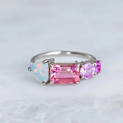 Sarah Gardner Jewellery, Sarah Gardner, Crystal Opal, Jewellery Ideas, Shades Of Pink, Opal Crystal, Perfectly Imperfect, Pink Opal, Fine Jewellery