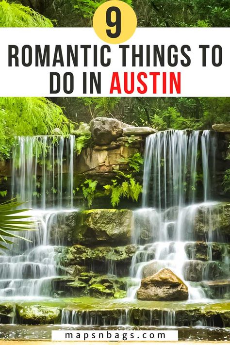 There are many romantic things to do in Austin, but we will highlight the top 9 activities to do with your significant other in this post. Check it out! | austin date ideas | austin date night | texas date night Austin Date Ideas, Austin Texas Things To Do Couples, To Do In Austin Texas, Austin Texas Travel, Cabins In Texas, Killeen Texas, Things To Do In Austin, Cheap Date Ideas, Outdoorsy Couple