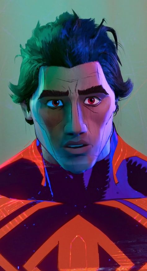 Miguel Spider Man, Miguel O'hara Screencaps, Spider Verse Characters, Miguel Spiderman, Miguel O'hara, Spiderman Poses, Miguel Ohara, Spiderman Face, Spaider Man