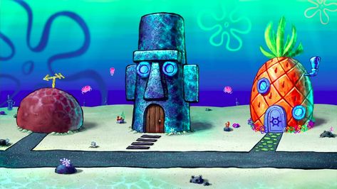 Spongebob House, Spongebob Background, Wallpaper Spongebob, Spongebob Cartoon, Spongebob Drawings, Backdrops Kids, Spongebob Painting, Spongebob Wallpaper, Square Pants