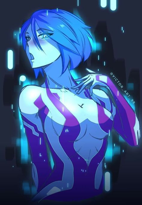 Halo Cortana Fanart, Halo Pfp Aesthetic, Halo Spartan Wallpaper, Cortana Halo Fan Art, Halo Elites Female, Halo Spartan Art, Halo Spartan Oc, Halo Pfp, Halo 4 Cortana