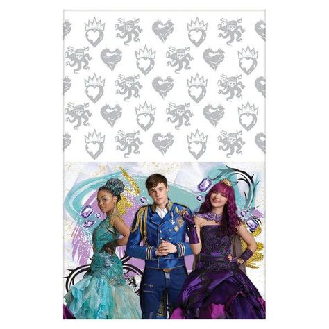 Check out Descendants 2 Plastic Tablecover from Birthday In A Box Disney Descendants 2, Descendants Party, Birthday Party Table Decorations, Surprise Boyfriend, Plastic Table Cover, Birthday Surprise Boyfriend, Descendants 2, Book Week Costume, Plastic Table Covers