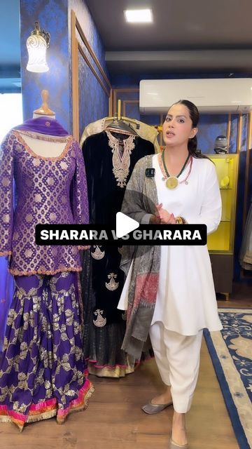 Garara Dress, Sharara Style, Short Frock, Inverted Triangle, Sharara Set, January 27, Chiffon Saree, Extra Fabric, Anarkali