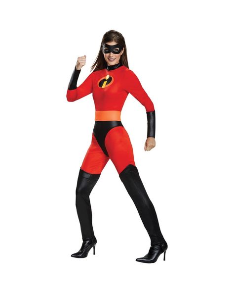 The Incredible Incredibles! We'll be featuring each Incredible hero outfit, starting with Mrs. Incredible! Fun costume ideas for the whole family. 71 MORE DAYS!! #wondercostumes #costumes #halloween #incredibles #mrsincredible #incredible #superhero #hero #mom #incrediblemom Pixar Costume, Costumes Faciles, Incredibles Costume, Mrs Incredible, Summer Happiness, Disney Incredibles, Costume Disney, Classic Halloween Costumes, Incredibles 2