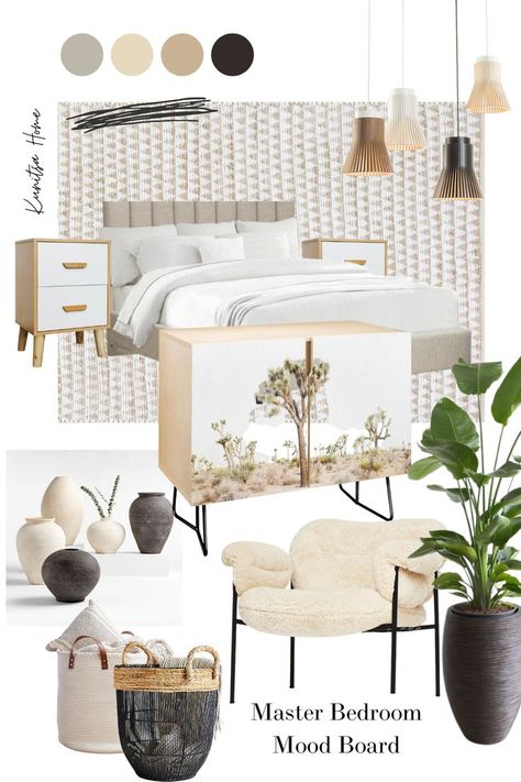 Dressing Room Mood Board, Hotel Bedroom Mood Board, Neutral Room Black Accents, Bedroom Moodboard Interior Design Minimalist, Main Bedroom Mood Board, Japandi Mood Board Bedroom, Minimalist Nordic Bedroom, Bedroom Styles Contemporary, Mood Board Inspiration Bedroom