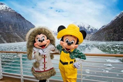 Disney Alaska Cruise Disney Wonder Cruise, Alaska Dog, Disney Bucket List, Disney Cruise Ships, Disney Cruise Tips, Alaskan Cruise, Disney Fantasy, Mickey And Minnie Mouse, Alaska Cruise