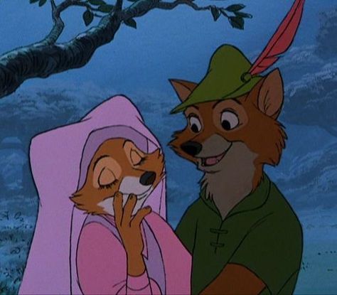 Robin Hood Robin Hood 1973, Robin Hoods, Robin Hood Disney, Foto Disney, Maid Marian, The Hound, Disney Collage, Disney Animals, Disney Favorites