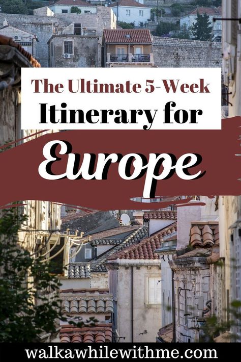 Brainstorming for your trip to Europe? With so many stunning Europe travel destinations, it can be hard deciding where to go. So how do you decide? Should you go to eastern Europe, or western Europe? Where are the best Europe travel spots for architecture, for nature, or for history? Well, if you want some Europe travel inspiration as you brainstorm travel ideas, check out my article on my 5-week Europe itinerary, including destinations in France, Spain, Portugal, Germany, and Switzerland! Europe Travel Itinerary, Spain Travel Outfits, Europe Itinerary, Europe Travel Essentials, Europe Travel Photos, Travelling Europe, Europe Travel Outfits, Trip To Europe, Eastern Europe Travel