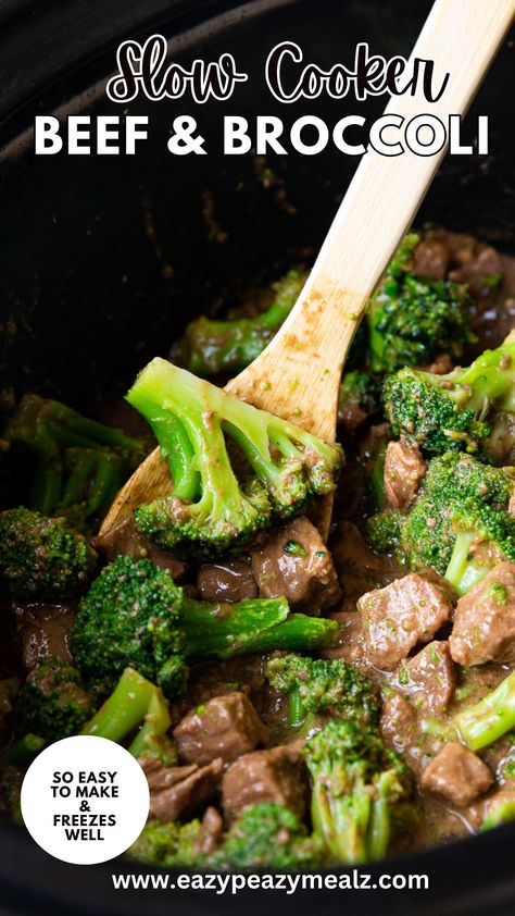 Slow Cooker Beef and Broccoli, 15 minutes of prep for a rich, savory, tender beef and broccoli. Crockpot Recipes Broccoli, Crockpot Beef Broccoli, Slow Cooker Beef And Broccoli, Slow Cooker Beef Broccoli, Crockpot Beef And Broccoli, Beef And Broccoli Recipe, Recipes Broccoli, Recipe Crockpot, Crockpot Recipes Beef Stew