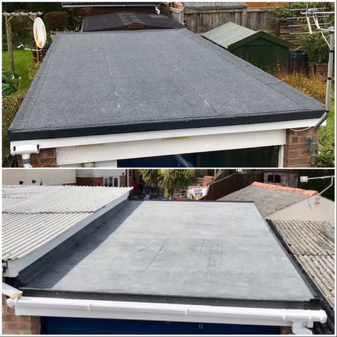 Garage Flat Roof Flat Roof Garage, Sun Panels, Garage Extension, Concrete Garages, Garage Roof, Kitchen Redesign, Sun Roof, Solar Roof, Garage Conversion