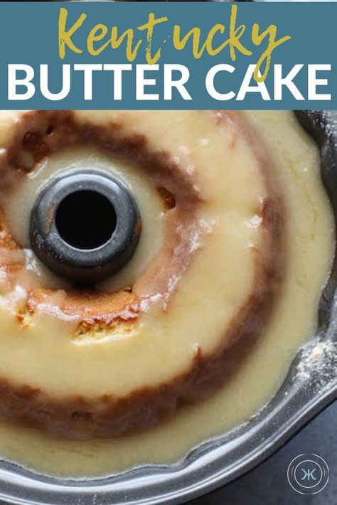 Whether you’re hosting Easter dinner, a Kentucky Derby party or you’re just looking for a delicious dessert to serve, this Kentucky Butter Bundt Cake - Moist and Delicious Recipe   is a winner! #bundtcakes #cakerecipes #dessertrecipes Ky Butter Cake, Butter Bundt Cake, Hosting Easter, Southern Pound Cake, Thanksgiving Baking, Themed Recipes, Cake Easter, Kentucky Butter Cake, Southern Cake