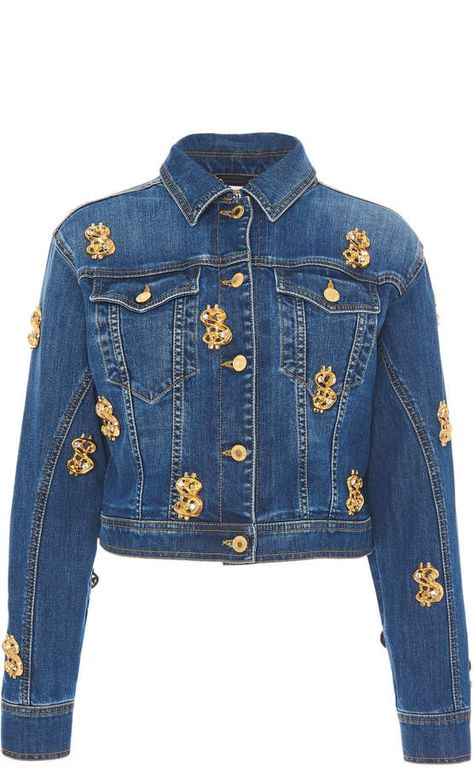 Moschino Dollar Sign Denim Jacket Bonfire Fits, Moschino Clothes, Moschino Fashion, Moschino Jacket, Dollar Sign, Airport Fashion, Moon Goddess, Italian Luxury, Mode Fashion