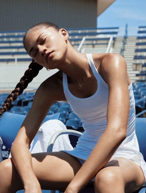 Zendaya for Challengers (2024) Anne Wheeler, Zendaya Challengers, Tennis Photoshoot, Zendaya Coleman, Tennis Clothes, I Love Girls, Film Aesthetic, Funko Pop, Role Models