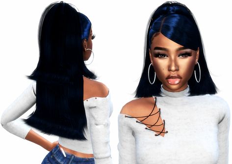 Claw Clip Hairstyles Sims 4 Cc, Sims 4 Cc Lace Wig, Sims 4 Cc Claw Clip Hair, Sims 4 Cc Hair Claw Clip, Puffs Hairstyles, Sims 4 Urban Cc Hair, Hairstyles For Female, Hair Ts4, Sims 4 Afro Hair