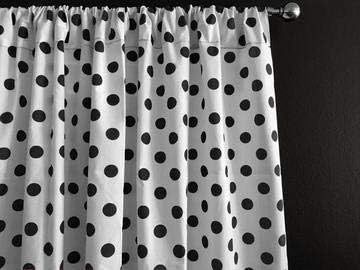 Amazon.com: Zen Creative Designs Polka Dots on White Cotton Curtain Panel Perfect for Bed Room Window, Children's Room Window, Living Room Window Decor (Red Dots, 48" Tall x 58" Wide) : Home & Kitchen Room Window Decor, Living Room Window Decor, White Cotton Curtains, Polka Dot Curtains, Window Living Room, Living Room Window, Faux Fur Rug, Room Window, White Windows