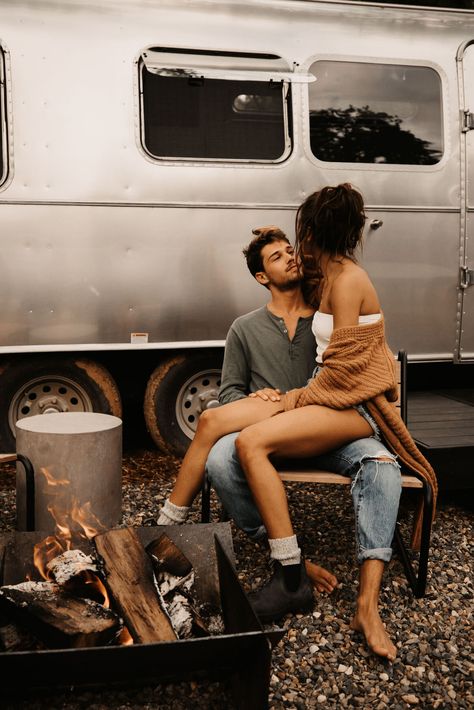 Airstream Love by Erin Venable Photography › Beloved Stories Camper Couple, Camping Photoshoot, Airstream Camping, Staging Decor, Cowgirl Photoshoot, Winter Couple, Contemporary Romance Novels, Retro Camping, Camping Aesthetic