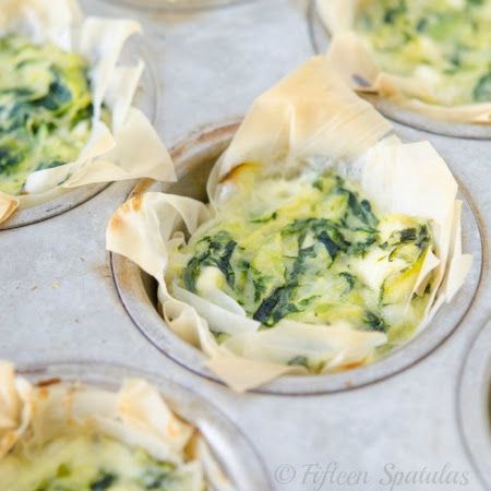 Zucchini Spinach & Feta Phyllo Bites Zucchini Phyllo, Spinach Feta Phyllo, Phyllo Bites, Fun Appetizers, Mini Cups, Zucchini Feta, Phyllo Cups, Snack Healthy, Light Appetizers