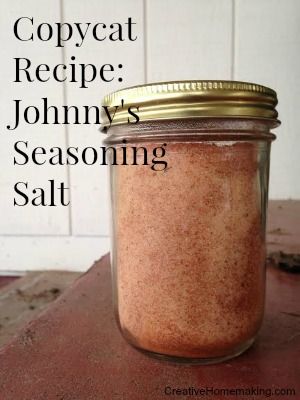 If your family loves Johnnys seasoning salt then give this easy MSG-free recipe a try. Msg Free Recipes, Creative Canning, Seasoning Salt Recipe, Diy Seasonings, Grocery Hacks, Food Spices, Homemade Dry Mixes, Jar Meals, Homemade Seasoning