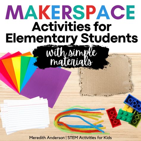 Makerspace Activities for Elementary - STEM Activities for Kids Makerspace Elementary, Makerspace Activities, Donation Request Letters, Elementary Stem, Stem Activities For Kids, Elementary Stem Activities, Science Technology Engineering Math, Stem Classes, Stem Elementary