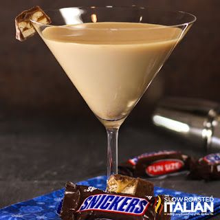 Snickers Martini, Snicker Brownies, French Vanilla Creamer, Cherry Cordial, Candy Cocktails, The Slow Roasted Italian, Snickers Bar, Chocolate Easter Bunny, Chocolate Covered Cherries