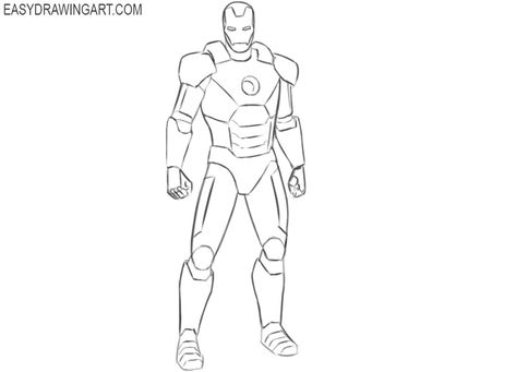 Iron Man Drawing Easy Step By Step, Iron Man Sketch Easy, How To Draw Iron Man, Iron Man Outline, Iron Man Drawing Easy, Draw Iron Man, Iron Man Drawing, Dancing Drawing, Man Drawing