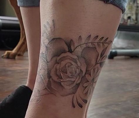 Hidden Mickey Flower Tattoo, Hidden Mickey Tattoo, Mickey Tattoo, Disney Sleeve Tattoos, Disney Sleeve, Hidden Mickey, Flower Tattoos, Sleeve Tattoos, Flower Tattoo