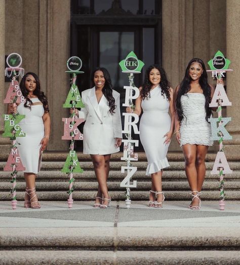 Aka Probate Staff, Sorority Staff Stick Ideas, Aka Staff Stick Ideas, Aka Conference Attire, Aka Probate Outfits, Aka Founders Day Outfit, Aka Probate, Aka Apparel, Staff Ideas