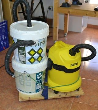 Homemade 'Cyclone' System for Your Workshop - Video - Instructables Dust Collector Diy, Shop Dust Collection, Woodworking Shop Plans, Dust Collection System, Woodworking Shop Layout, Shop Vacuum, Woodworking Shop Projects, Vacuum Bag, Wood Magazine