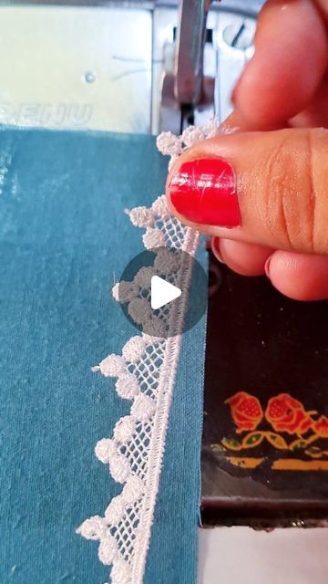 Jass Designer on Instagram: "✨Sewing Tips And Tricks✨ Lace Attatch Perfectly On Fabric . #sewing #stitching #trending #reel #jassdesigner #Costura #facavocemesmo" Sewing Lace To Fabric, How To Sew Lace On Fabric, Couture Sewing Techniques Tutorials, Sewing With Lace, Lace On Sleeves, Lace Fabric Diy, Stitching Machine, Apparel Sewing, Lace Sewing