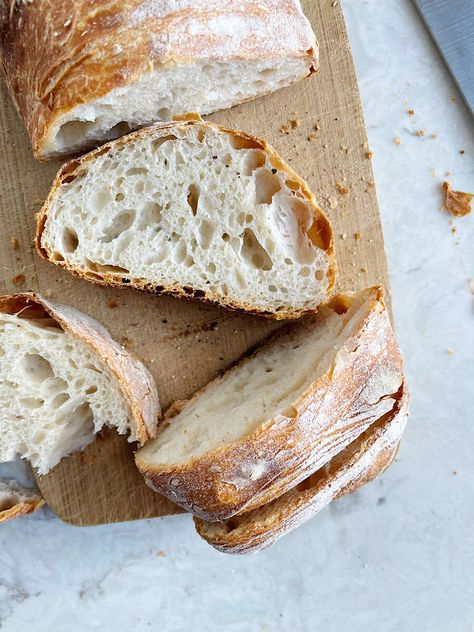 Homemade Ciabatta, Homemade Ciabatta Bread, Kitchenaid Artisan Mixer, Ciabatta Bread Recipe, Ciabatta Bread, Whole Wheat Bread, Wheat Bread, Plain Yogurt, Instant Yeast