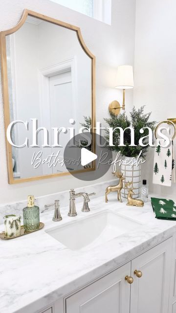 Sara Oberton on Instagram: "Christmas Bathroom Refresh🎄Comment PINE & I’ll send you the links

These faux fir pine sticks look real & are under $5. The towel set is great for the bathroom or kitchen & if you love a pine scented candle, this one is amazing! 

#christmasdecorating #targetlove #targetdoesitagain #targethome #bathroomrefresh #bathroomdecor #christmasdecor #holidaydecor" Christmas Decor For Bathroom, Bathroom Christmas Decor, Pine Scented Candle, Bathroom Christmas, Christmas Bathroom Decor, Christmas Bathroom, Christmas Themes Decorations, Instagram Christmas, Bathroom Refresh