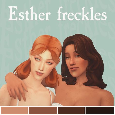 ESTHER FRECKLES Ts4mm Skin Details, Body Freckles Sims 4 Cc, Maxis Match Freckles, Sims 4 Skin Details Cc Freckles, Cc Freckles, Maxis Match Skin Details, Sims 4 Cc Freckles, Cc Skin, Four One Direction