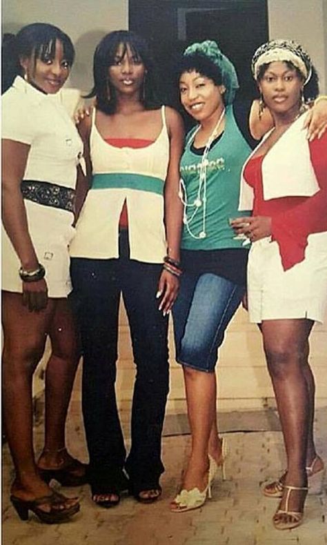 Genevieve Nnaji, Rita Dominic, House Net, Ini Edo, 2000s Looks, Nigerian Outfits, 2000s Outfits, Vintage Black Glamour, It Girls