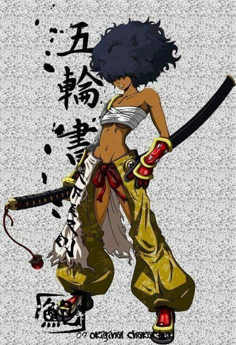 Shampoo Afro Girl by ~Akili-black Black Comics, Black Cartoon Characters, Japon Illustration, Black Anime, Samurai Art, Black Characters, Afro Girl, Black Artwork, Black Anime Characters