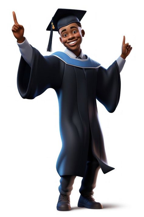 Student graduation cartoon white background. | Premium Photo Illustration - rawpixel Cartoon Graduation Pictures, Cartoon Graduation, Graduation Cartoon, Education Cartoon, Student Cartoon, Cartoon Image, Photo To Cartoon, 3d Cartoon, Graduation Pictures