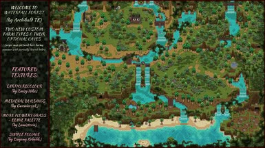 Welcome to the Farm! Stardew Ideas, Stardew Mods, Stardew Farm, Stardew Valley Mods, Stardew Valley Art, Waterfall Forest, Forest Map, Farm Projects, Largest Waterfall