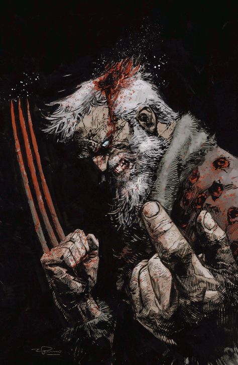 Old Man Logan Art, Logan Wolverine Comic, Old Man Logan Comic, Logan Wallpaper, Logan Wolverine Art, Wolverine Old Man Logan, Wolverine Comic Art, Old Logan, Wolverine Artwork