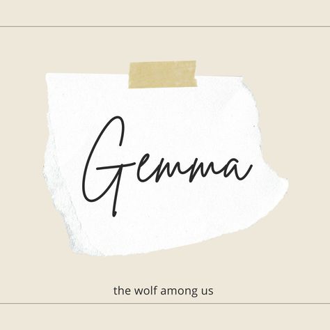 oc name cover pin Gemma Aesthetic, Gemma Name, Oc Name, Name Calligraphy, The Wolf Among Us, Name Covers, Calligraphy, Quick Saves