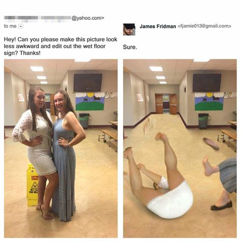 James Fridman James Fridman, Photoshop Help, Photoshop Fail, Funny Photoshop, Transformation Body, The Floor, Funny Photos, Funny Images, I Laughed