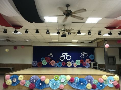 Decoration For School, Simple Stage Decorations For School, School Stage Decoration Ideas, Stage Decoration Ideas For College Fest, Stage Decorations For School, Teachers Day Decoration Ideas Stage, Auditorium Decoration Ideas, Stage Decoration Ideas For School, Teachers Day Decoration