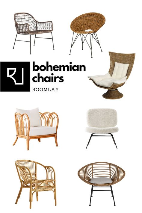 Are you looking to create a Bohemian-style living room? Whether you are looking for a rattan or wicker, boho accent chairs make it easy to add a splash of color to your space. #bohochairslivingroom #bohoaccentchairs #bohemianinterior #bohemiandecor #rattanchair Boho Accent Chairs For Living Room, Bohemian Furniture Ideas, Boho Chairs, Boho Accent Chair, Bohemian Chair, Bohemian Style Living Room, Tv Chair, Bohemian Interior Design, Boho Chair