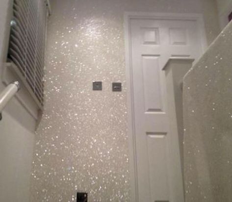 Glitter Wallpaper Bedroom, White Glitter Wallpaper, Glitter Bedroom, Glitter Paint For Walls, Glitter Room, Glitter Wall, Wallpaper For Sale, Glitter Decor, Bedroom Accent