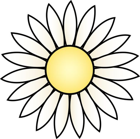 more flower templates – Granny's Gab Daisy Outline, Daisy Flower Drawing, Drawn Daisy, Daisy Head, Outline Flower, Drawing Outlines, Sunflower Template, Daisy Image, Flower Templates Printable