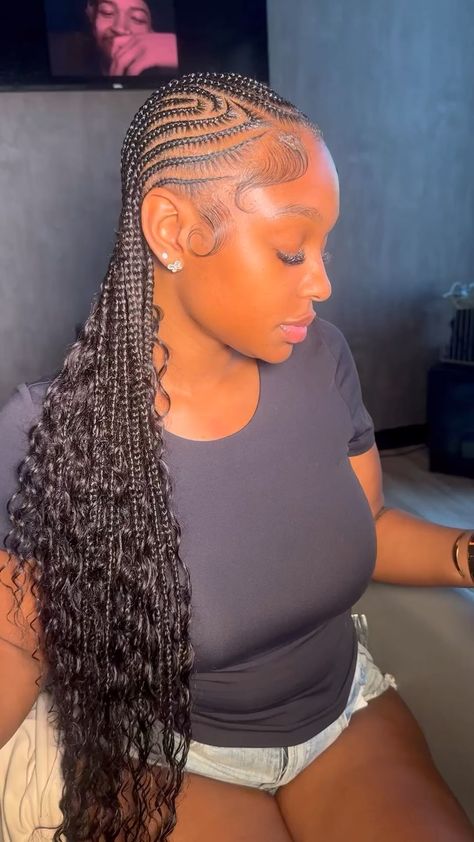 Click on the blog link for hair used and supplies needed. 
.
.
.
Cornrows ideas. Cornrows for black women. Cornrows braids. Cornrows styles. Cornrow Hairstyles Back Way, Swirl Braids Black Women, Black Women Cornrows Braids, New Cornrow Hairstyles 2024, Alicia Keys Braids Cornrows, Cornrow Back Hairstyle, Cornrows Designs For Black Women, Boho Scalp Braids Black Women, Cornrows With Designs Black Women