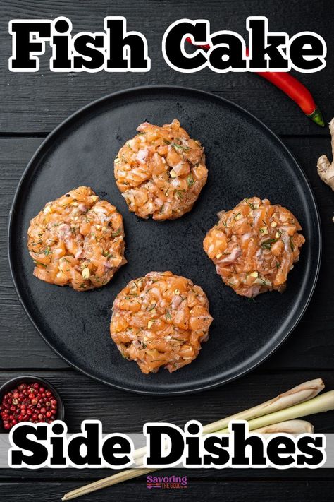 Whether you're aiming for a light and refreshing pairing or something heartier to satiate your appetite, there are plenty of options to suit your cravings. Wondering what sides will take your fish cakes to a whole new level? Look no further! Complementing the savory goodness of your fish cakes with the perfect accompaniments is key to a well-rounded meal. https://www.savoringthegood.com/serve-with-fish-cakes/ What To Serve With Fish Cakes, What To Serve With Fish, Aioli Sauce Recipe, Side Dishes For Fish, Fish Patties, Sweet Potato Chips Baked, Potato Chip Recipes, Healthy Ground Beef, Fish Cakes