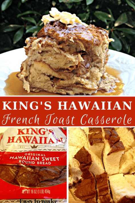 King's Hawaiian Bread French Toast Casserole Recipe Kings Hawaiian Round Bread Recipes, Hawaiian Sweet Roll Breakfast Casserole, Hawian Roll French Toast Casserole, Cinnamon Roll French Toast Casserole Kings Hawaiian, Kings Hawaiian Bread Pudding, Hawaiian French Toast Bake 12 Tomatoes, Hawian Roll French Toast, Hawaiian Roll French Toast Casserole, Kings Hawaiian French Toast