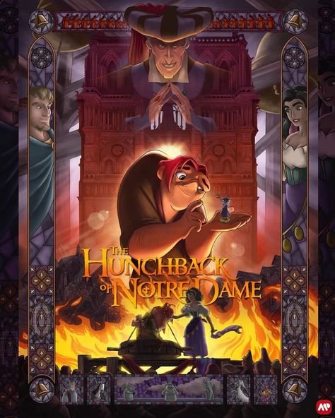 Notre Dame Disney, The Hunchback Of Notre Dame, Disney Queens, Tv Covers, Hunchback Of Notre Dame, Disney Posters, Walt Disney Animation Studios, Alternative Movie Posters, Disney Lover