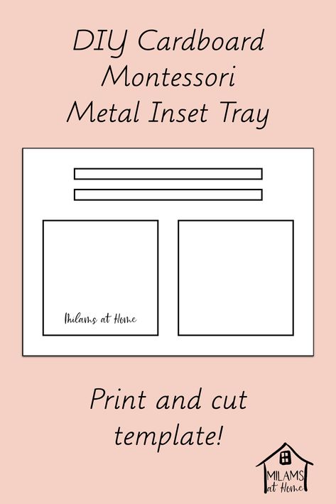 Quick and easy DIY with free downloadable template. Tray design perfect for Montessori metal inset work. Metal Insets Montessori, Montessori Trays, Montessori Activities Preschool, Montessori Language, Teacher Projects, Montessori Elementary, Diy Montessori, Montessori Diy, Montessori Room